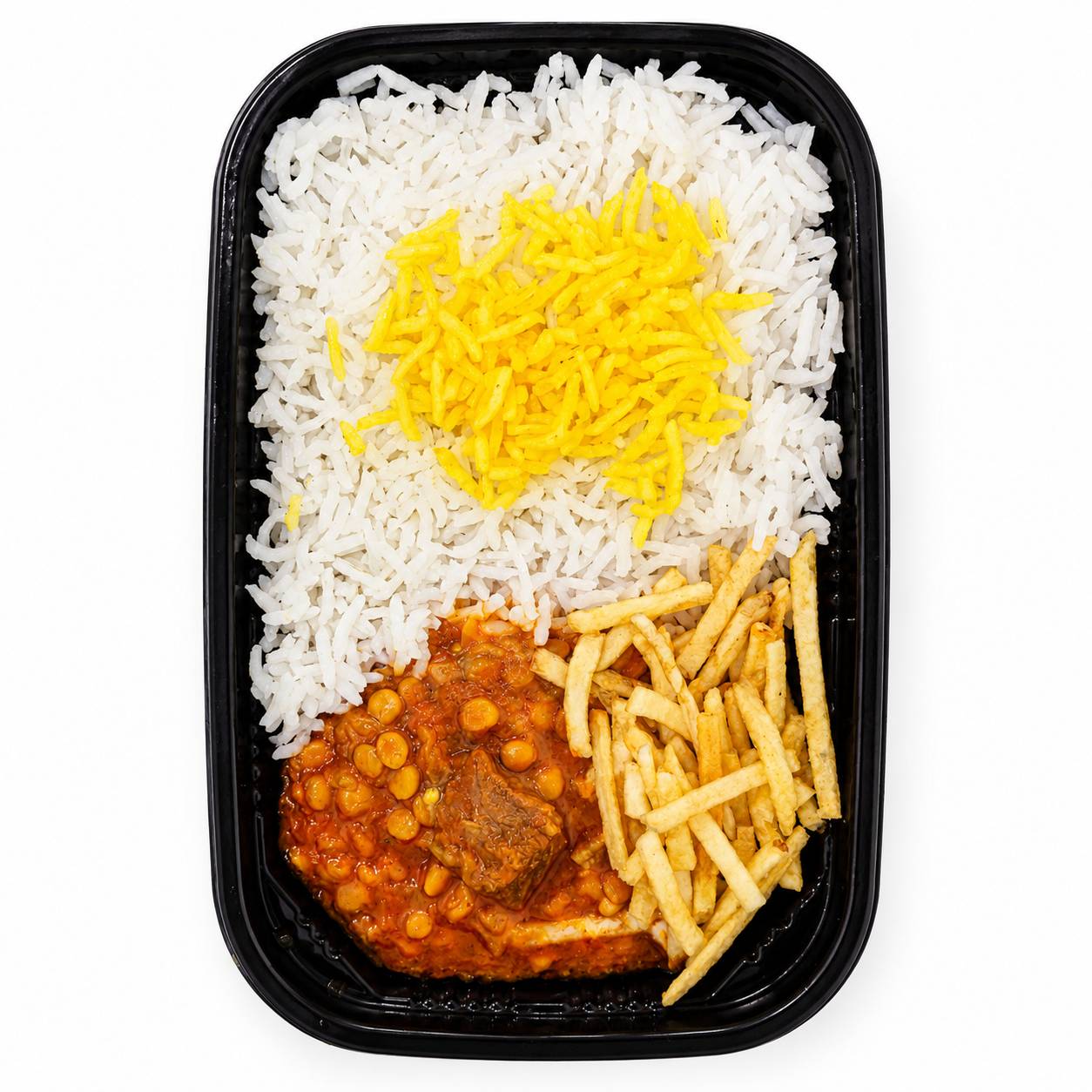 چلو خورشت قیمه سیب زمینی دلی پرس