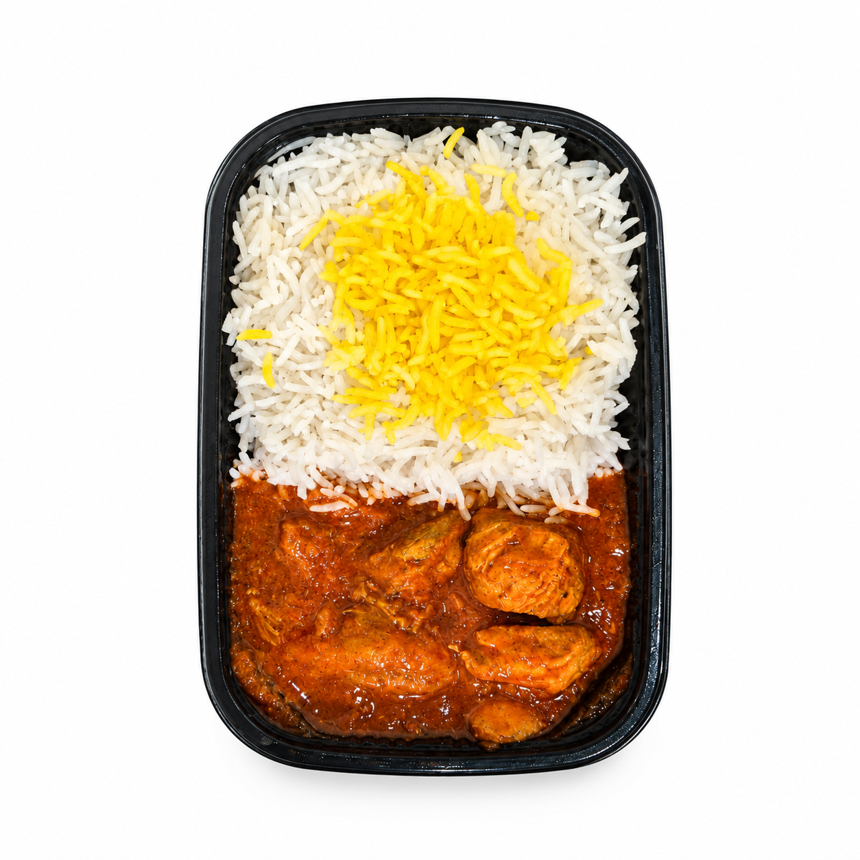 چلو خورشت مرغ و آلو دلی پرس